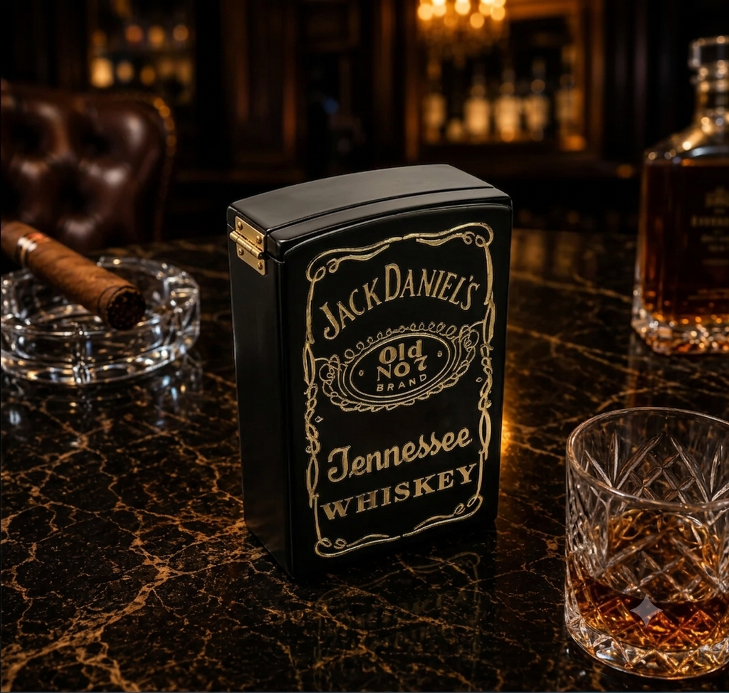 Jack Daniel’s Style Metal Windproof Jet Flame Lighter