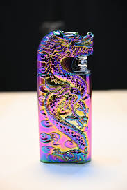 Premium Dragon Design Rainbow Metal Lighter